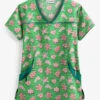 UA Gingerbread Cookies Gecko Women's 4-Pocket Princess Seam Print Top