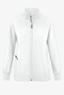 Healing Hands 360 Carly Women's 5-Pocket STRETCH Zip-Up Stand Collar Scrub Jacket