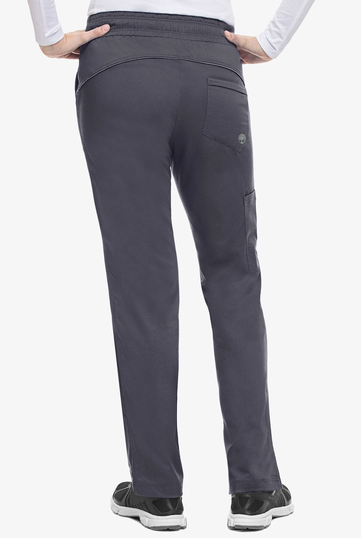 Healing Hands Purple Label Tanya Women's 5-Pocket STRETCH Drawstring Scrub Pants 2 Healing Hands Purple Label Tanya Women's 5-Pocket STRETCH Drawstring Scrub Pants - Image 2