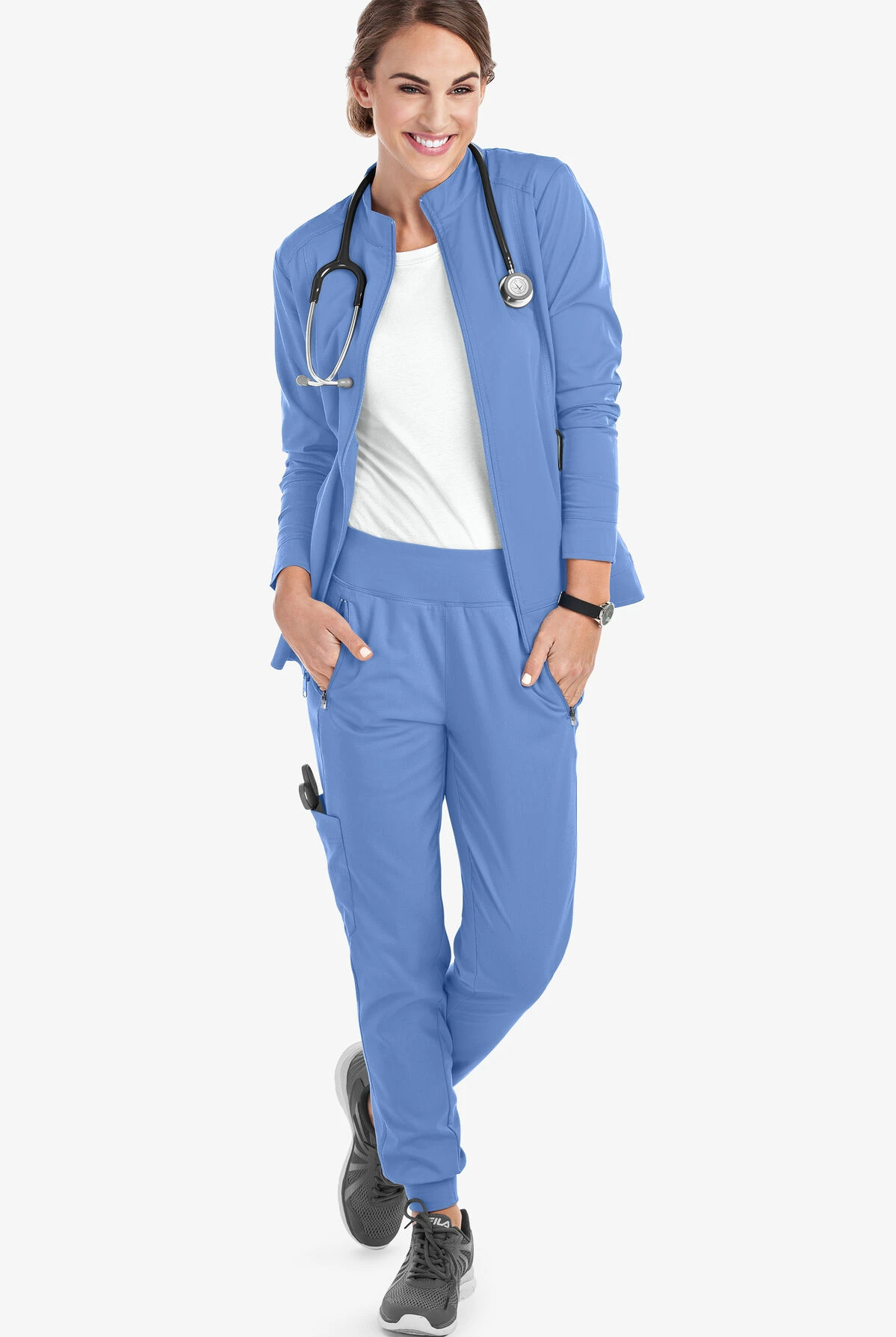 Healing Hands Purple Label Tara Women's 6-Pocket STRETCH Jogger Cargo Scrub Pants - Tall 3 Healing Hands Purple Label Tara Women's 6-Pocket STRETCH Jogger Cargo Scrub Pants - Tall - Image 3