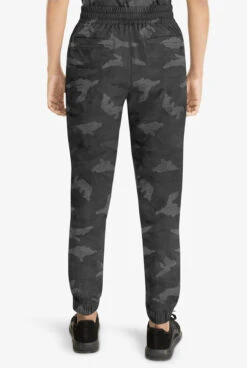 Healing Hands Purple Label Tate Camo Women's 5-Pocket STRETCH Jogger Scrub Pants - Petite -Cherokee Shop HE9350 092523 BLACK 4