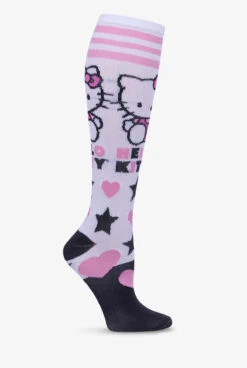 Cherokee Hello Kitty Love Women's 8-12 MmHg Light Compression Socks