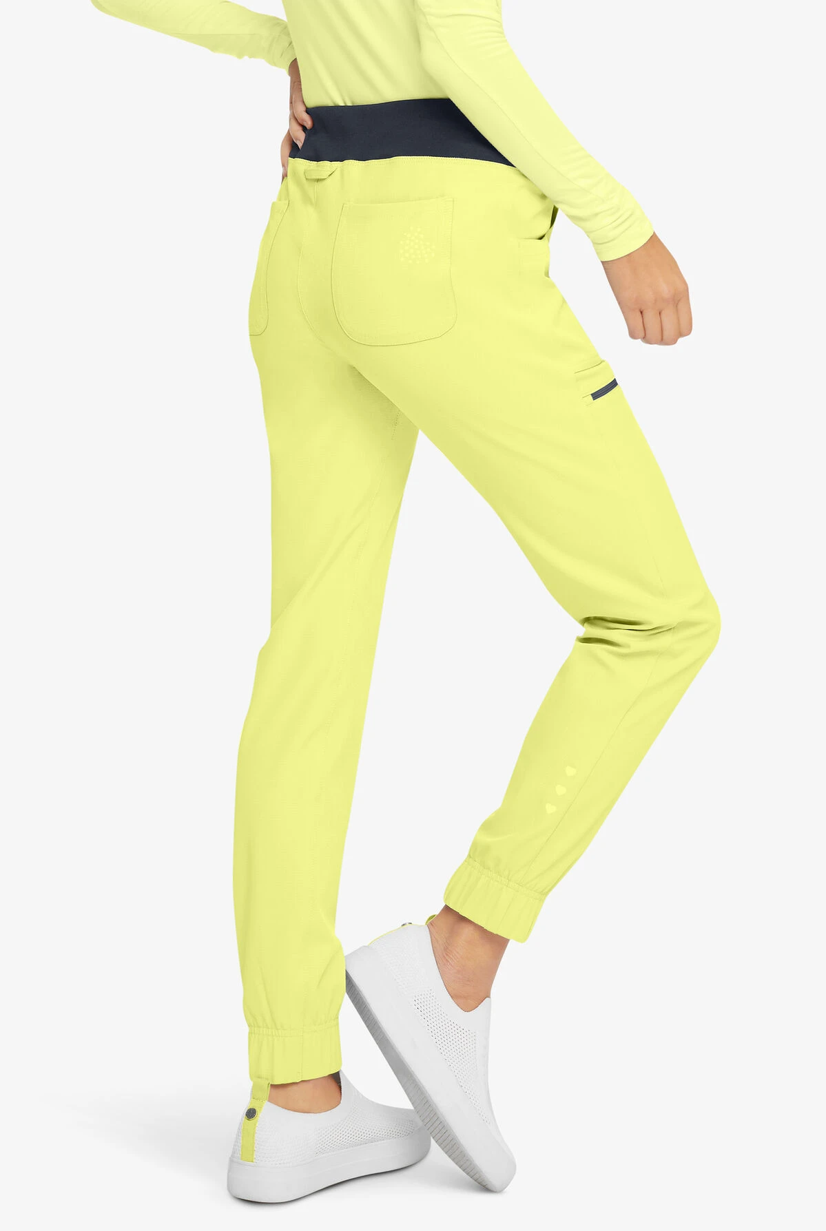 Heartsoul Break On Through Women's 6-Pocket STRETCH Elastic Cuff Jogger Scrub Pants - Petite 4 Heartsoul Break On Through Women's 6-Pocket STRETCH Elastic Cuff Jogger Scrub Pants - Petite - Image 4