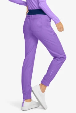 Heartsoul Break On Through Women's 6-Pocket STRETCH Elastic Cuff Jogger Scrub Pants -Cherokee Shop HL031 LAVSN 4
