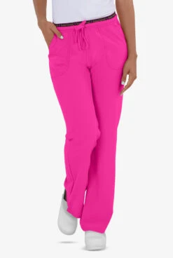 Heartsoul Break On Through Heart Breaker Women's 4-Pocket STRETCH Logo Elastic Scrub Pants