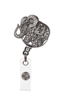 Bonitas ID Avenue Boojee Elephant Beads Retractable ID Badge Holder