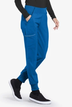 Cherokee Infinity Women's 5-Pocket STRETCH Tapered Jogger Cargo Scrub Pants -Cherokee Shop IN110 ROYAL 5