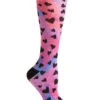 Cherokee Infinity Tie Dye Heart Women's 15-20 MmHg Moderate Compression Socks