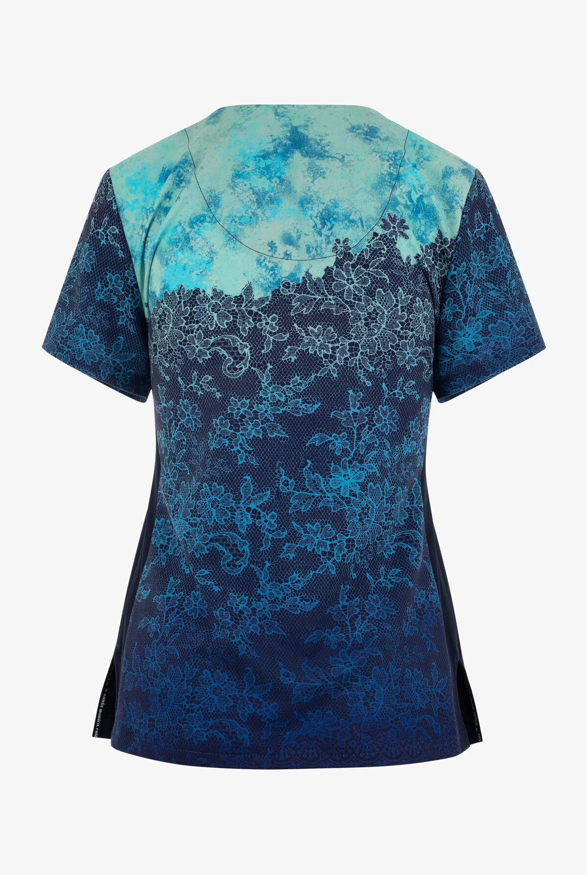 Koi Lite Chantilly Ombre Floral Women's 2-Pocket STRETCH V-Neck Print Scrub Top 2 Koi Lite Chantilly Ombre Floral Women's 2-Pocket STRETCH V-Neck Print Scrub Top - Image 2