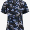 Koi Next Gen Heathered Camo Men's 1-Pocket STRETCH V-Neck Print Scrub Top