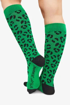 Betsey Johnson Leopard Flora Women's 2-Pack 15-20 MmHg Moderate Compression Socks -Cherokee Shop KB179LFL 5