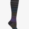 Nurse Mates Thin Ombre Stripe Women's 12-14 MmHg Light Compression Socks
