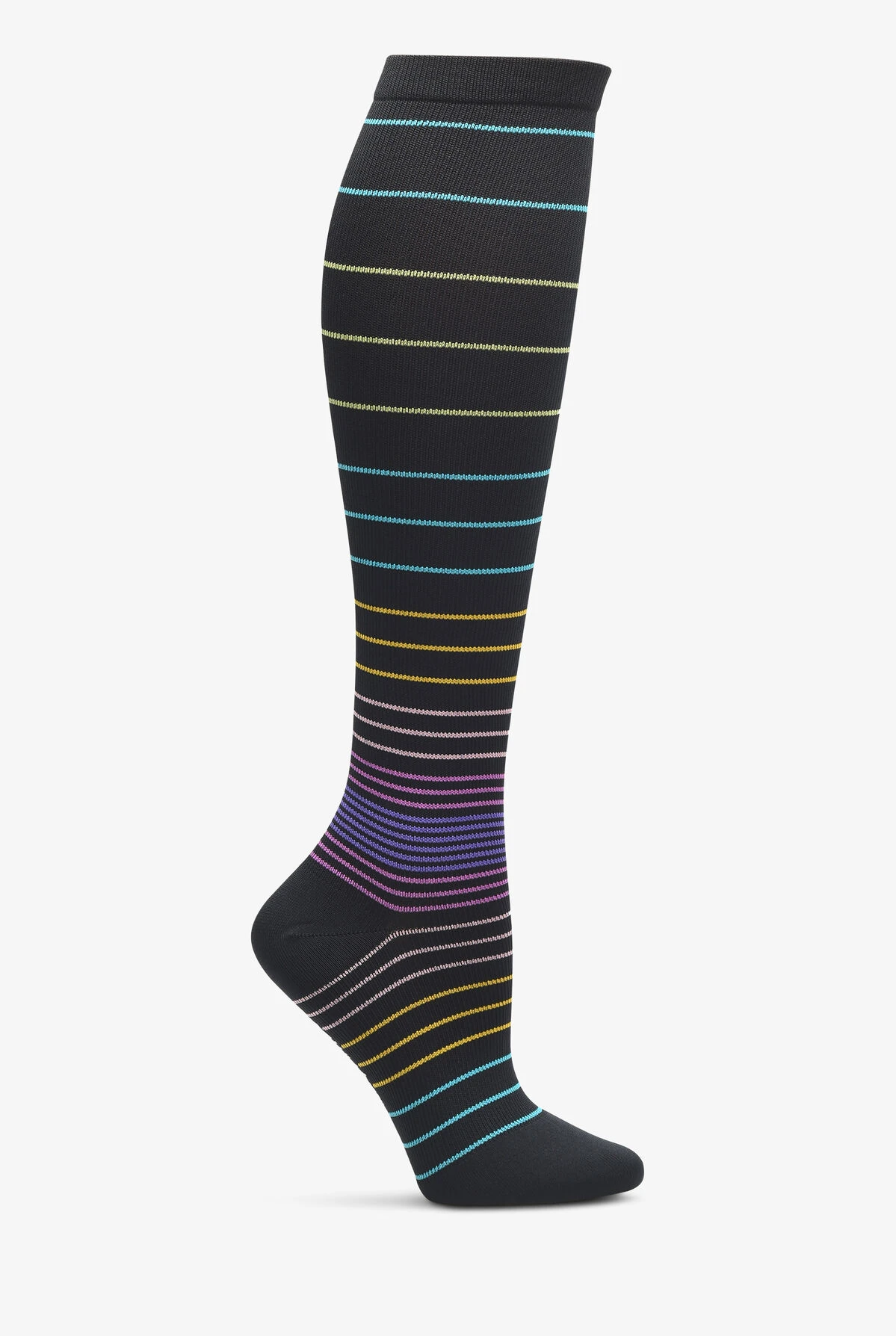 Nurse Mates Thin Ombre Stripe Women's 12-14 MmHg Light Compression Socks 1 Nurse Mates Thin Ombre Stripe Women's 12-14 MmHg Light Compression Socks