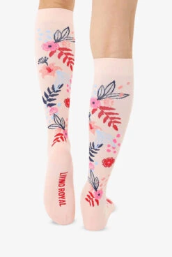 Living Royal Floral Unisex 15-20 MmHg Moderate Compression Socks -Cherokee Shop LRFLORAL 3
