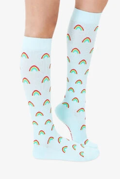 Living Royal Rainbow Women's 15-20 MmHg Moderate Compression Socks 5 Living Royal Rainbow Women's 15-20 MmHg Moderate Compression Socks -Cherokee Shop LRRAINBW 101623 3