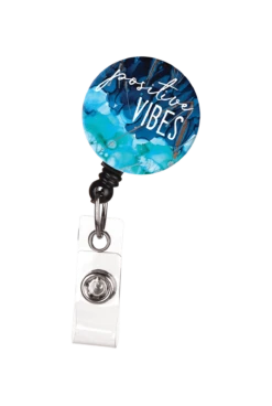 ID Avenue Lovitude Positive Vibes Retractable Badge Reel