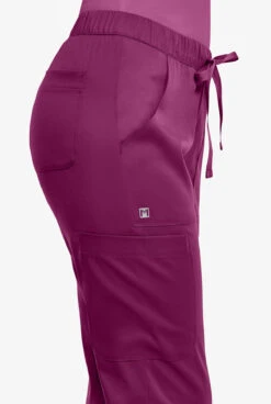 Maevn Matrix Women's 5-Pocket STRETCH Elastic Waist Drawstring Cargo Scrub Pants - Petite -Cherokee Shop MA6501 HOLLY 3 HV