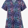 UA Exclusive Maevn Leopard Wild Thing Women's 3-Pocket V-Neck Print Scrub Top