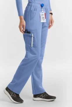 MOVEMENT By Butter-Soft Rigel Women's 9-Pocket Interior Drawstring STRETCH Scrub Pants -Cherokee Shop MBS243 CEIL 3 HV