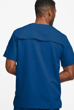 MOVEMENT By Butter-Soft Eclipse Men's 4-Pocket Short Sleeve Henley Scrub Top -Cherokee Shop MBS366 ROYAL 3