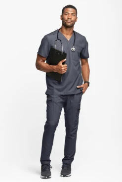 MOVEMENT By Butter-Soft Mars Men's 3-Pocket V-Neck Scrub Top -Cherokee Shop MBS375 INHEA 4