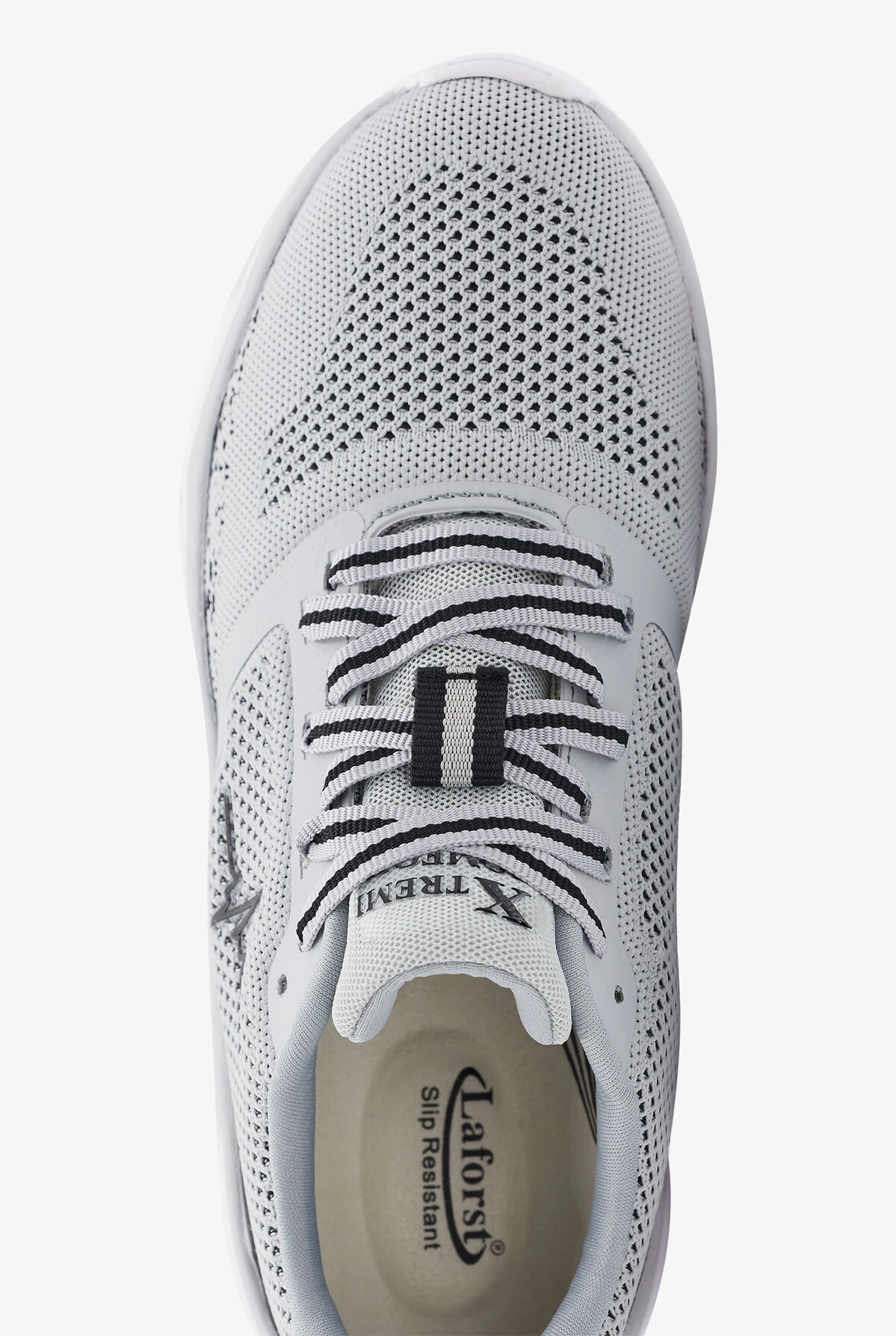 LaForst Men's Extreme Comfort Heart Beat Gray Athletic Lace Up Nursing Shoes 2 LaForst Men's Extreme Comfort Heart Beat Gray Athletic Lace Up Nursing Shoes - Image 2