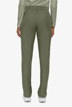 Med Couture Insight Women's 4-Pocket Zipper Cargo Pocket Scrub Pants -Cherokee Shop P2702 110323 OLIVE 4