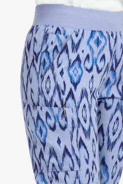 Easy STRETCH By Butter-Soft™ Cuff Uzbek Kilim Ceil Women’s 5-Pocket Jogger Print Scrub Pants -Cherokee Shop PBU287UKC 3
