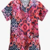 UA Ikat Paradise Navy Women's 3-Pocket V-Neck Print Scrub Top