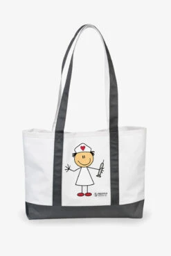 Prestige Nurses Stick Nurse Grey Water-Resistant Tote Bag