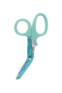 Prestige 5.5 Daisy Aqua StyleMate Stainless Steel Nurse Utility Scissor