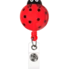 Prestige Deluxe Retracteze™ Lady Bug Button Snap ID Badge Holder