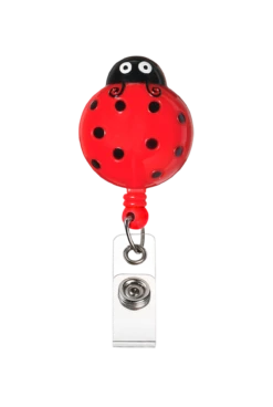 Prestige Deluxe Retracteze™ Lady Bug Button Snap ID Badge Holder