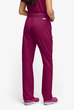 ReSurge Topaz Women's 11-Pocket Drawstring Scrub Pants -Cherokee Shop RE5514 092023 WINE 5