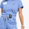 ReSurge Citrine Women's Crew Neck Tuck In / Wear Out Scrub Top