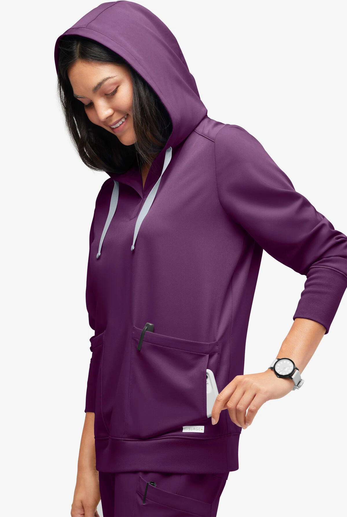 ReSurge Jasper Women's 4-Pocket Long Sleeve Pullover Hoodie 1 ReSurge Jasper Women's 4-Pocket Long Sleeve Pullover Hoodie