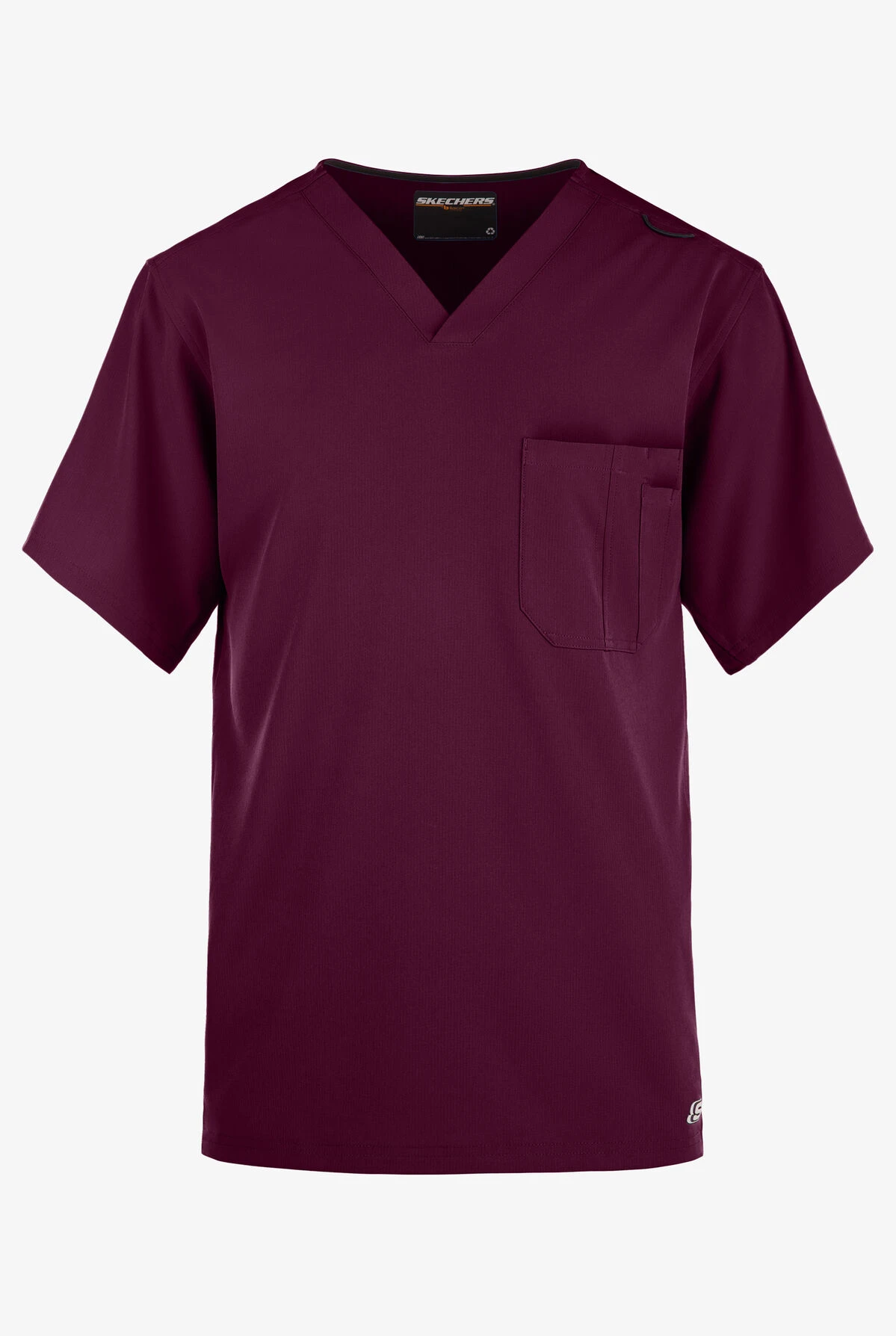 Skechers By Barco Structure Men's 1-Pocket STRETCH V-Neck Scrub Top 1 Skechers By Barco Structure Men's 1-Pocket STRETCH V-Neck Scrub Top