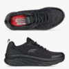 Skechers Work Men's D'Lux Walker Black Athletic Slip On Shoes