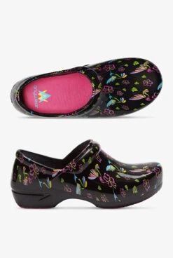 Anywear Women's SR Angel Tropical Hummingbirds Nursing Clogs