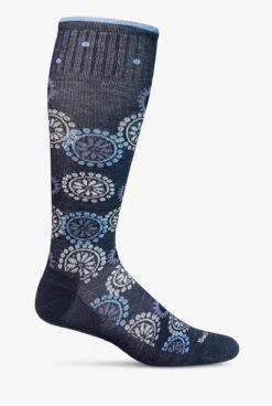Sockwell Block Print Denim Women's 15-20mmHg Moderate Compression Socks