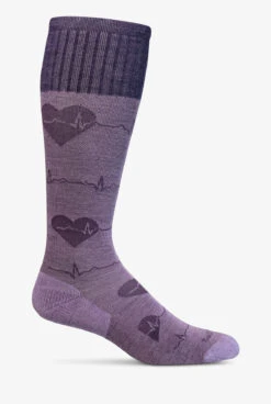 Sockwell Heartbeat Lavender Women's 15-20mmHg Moderate Compression Socks