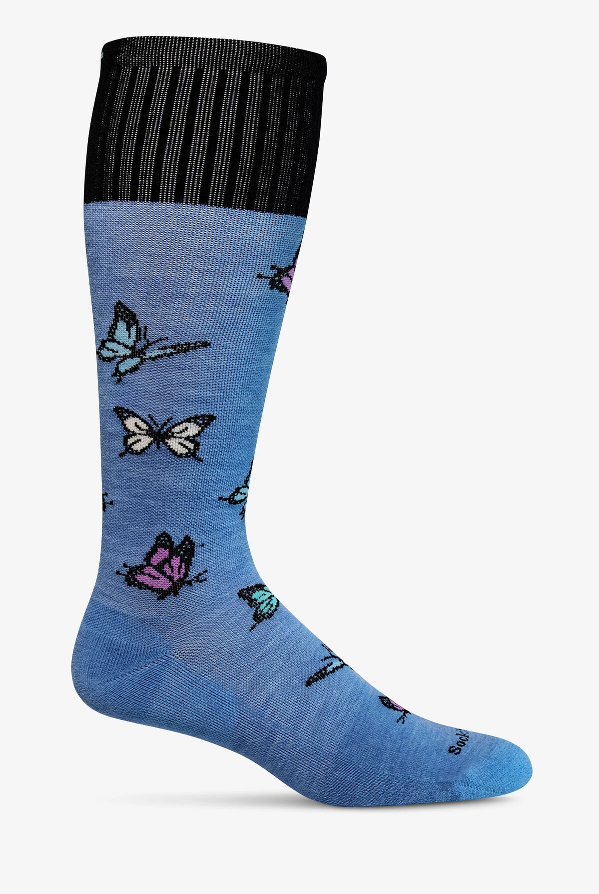 Sockwell Flutter Cornflower Women's 20-30 MmHg Firm Compression Socks 1 Sockwell Flutter Cornflower Women's 20-30 MmHg Firm Compression Socks
