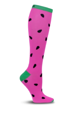 Cherokee Sweet Watermelon Women's 10-15 MmHg Light Compression Socks