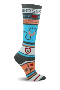 Think Medical Fashion Nurses Healthcare Women's 10-14 MmHg Light Compression Socks