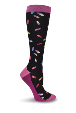 Think Medical Pretty Pills Women's 10-14 MmHg Wide Light Compression Socks