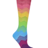 Think Medical Rainbow Fashion Women's 10-14 MmHg Light Compression Socks