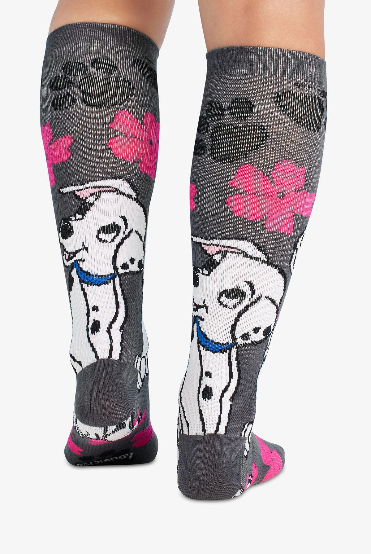 Cherokee Tooniforms Paws For Puppies Women's 10-15 MmHg Light Compression Socks 2 Cherokee Tooniforms Paws For Puppies Women's 10-15 MmHg Light Compression Socks - Image 2