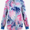 Butter-Soft Originals Aloha Breeze Morning Dew Women's 3-Pocket Warm-Up Printed Scrub Jacket