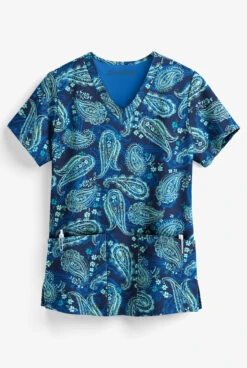 Easy STRETCH By Butter-Soft™ Passion Women's 2-Pocket Print Scrub Top