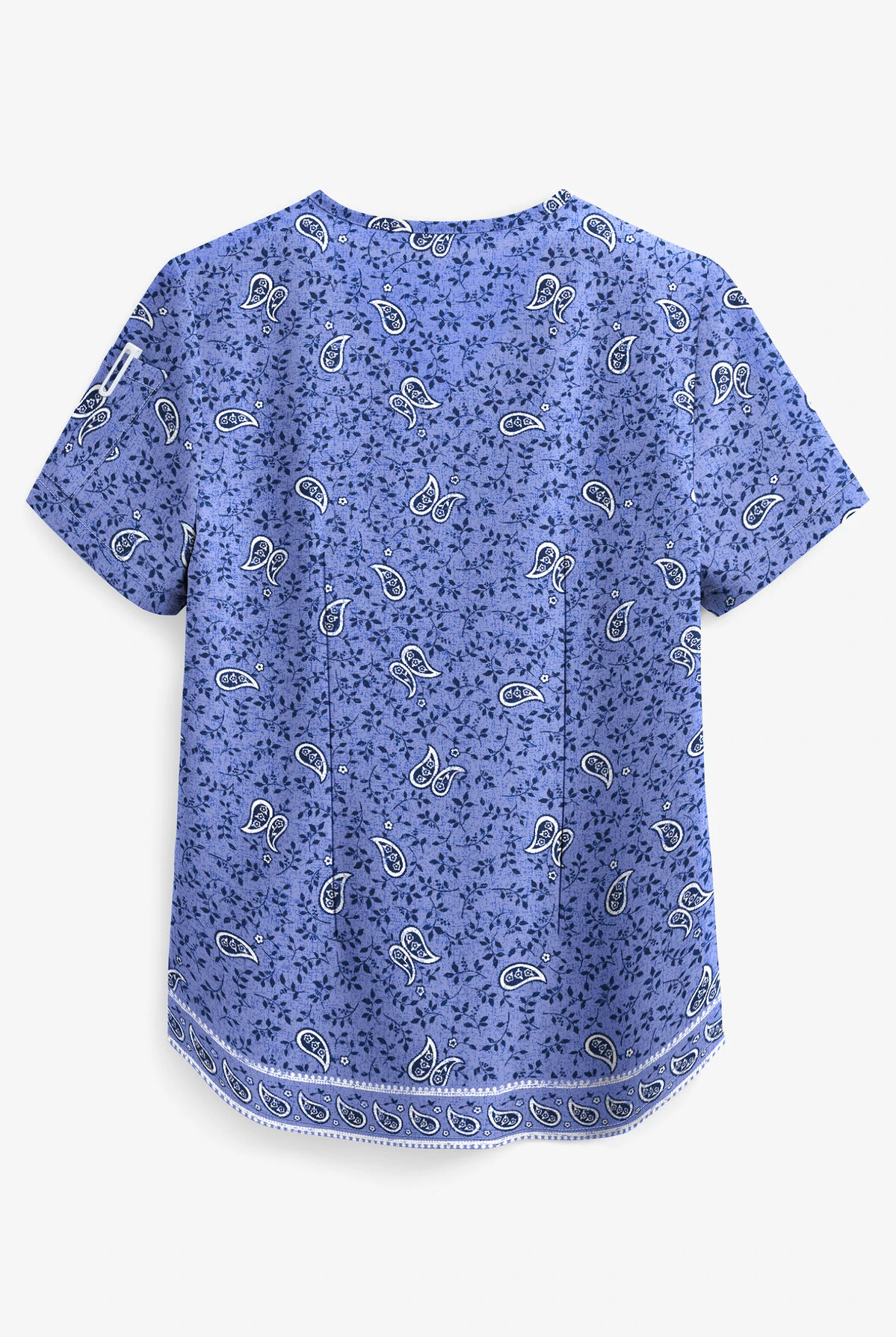 Easy STRETCH By Butter-Soft™ Chloe Ornamental Women's 2-Pocket Tuck-In Print Scrub Top 2 Easy STRETCH By Butter-Soft™ Chloe Ornamental Women's 2-Pocket Tuck-In Print Scrub Top - Image 2